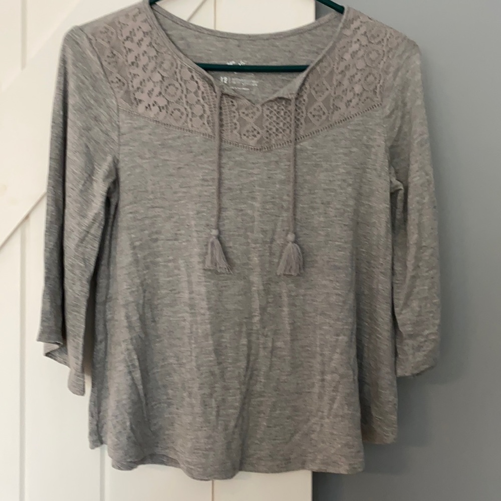 ☀️2 for $10☀️ Justice 3/4 flare sleeve top